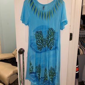 Blue Coverup Dress